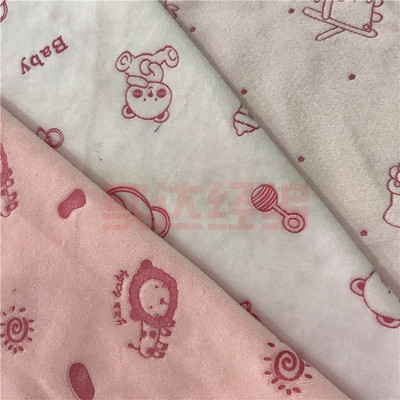 貝貝絨 3D壓膠兒童用品，服裝面料